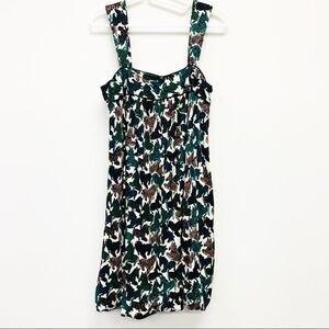 Julie Brown Sleeveless Zebra Print Knit Mumu, Med